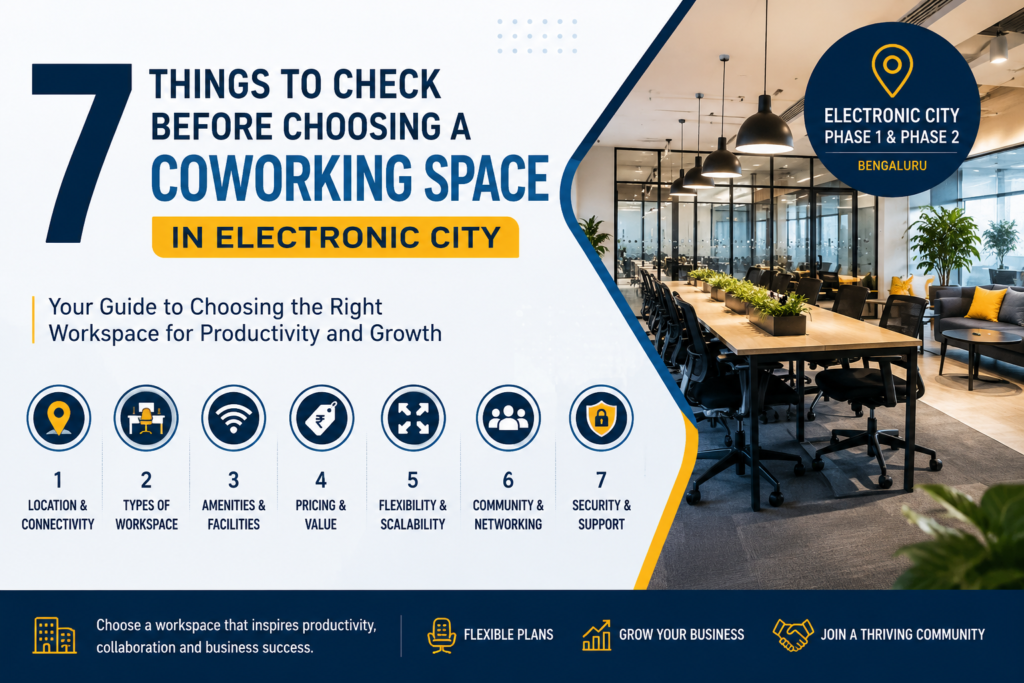 choosing right coworking space in electronic city