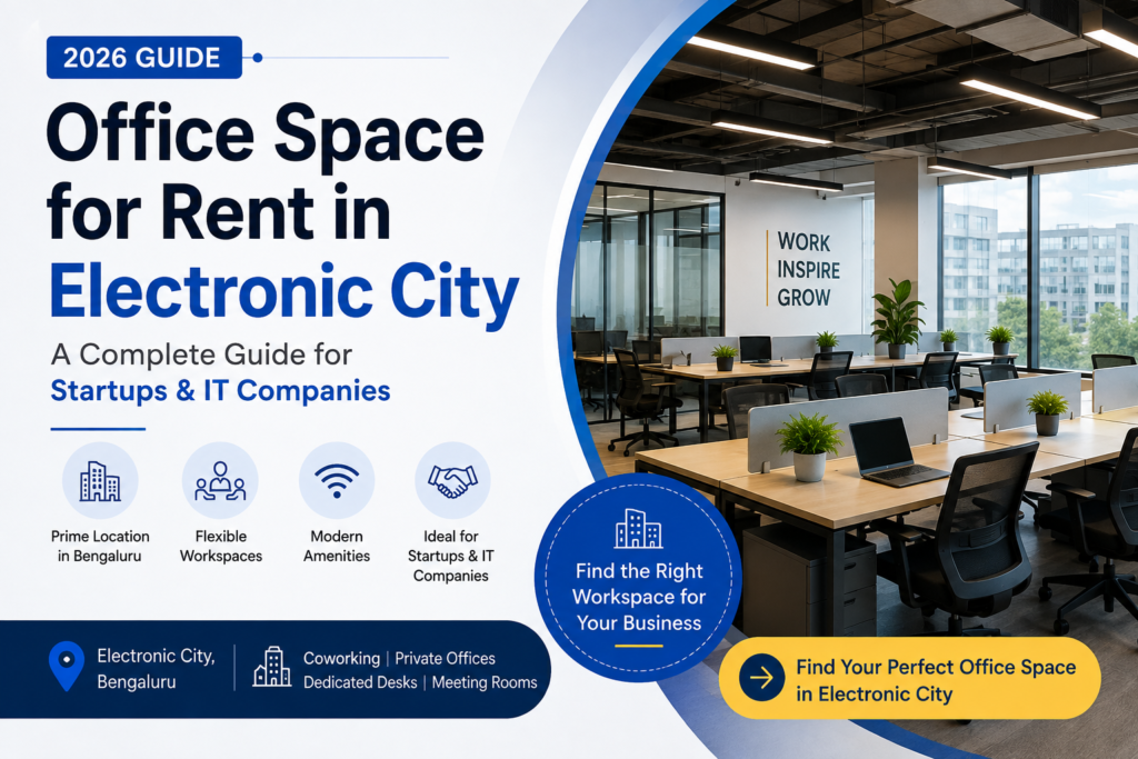 Furnished office space for rent in electronic city
