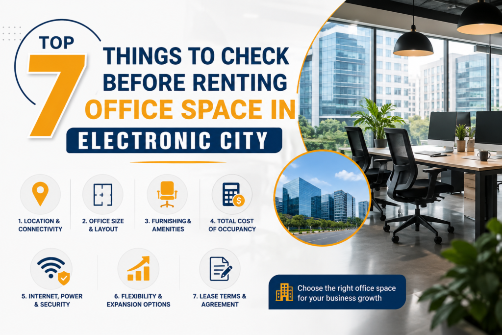 Top 7 Things to Check Before Renting Office Space in Electronic City